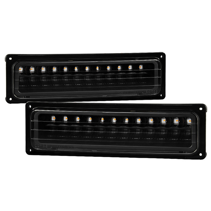 SPYDER Xtune Chevy C10 88-98 LED Bumper Lights Black CPL-CCK94-LED-BK 5022165