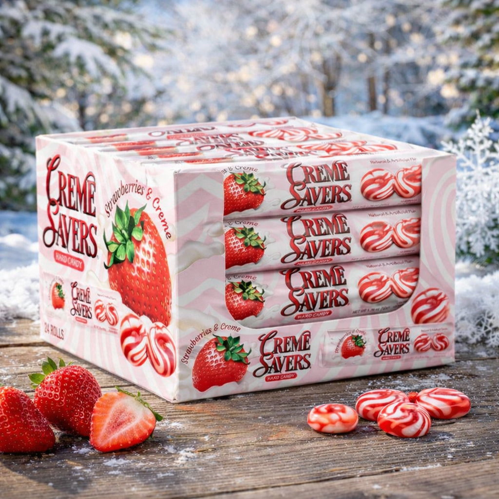 Creme Savers Strawberries & Creme Candy (50gx24ct.)