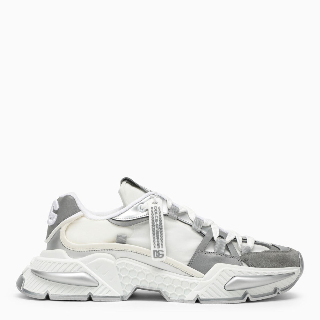 Dolce&Gabbana Air Master Silver/White Fabric Sneaker