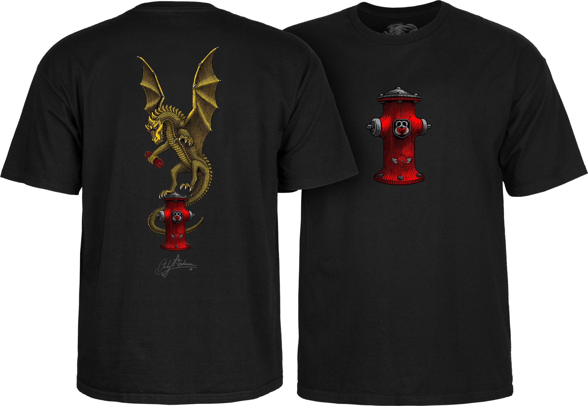 Powell Peralta Andy Anderson Vajra T-shirt - Black