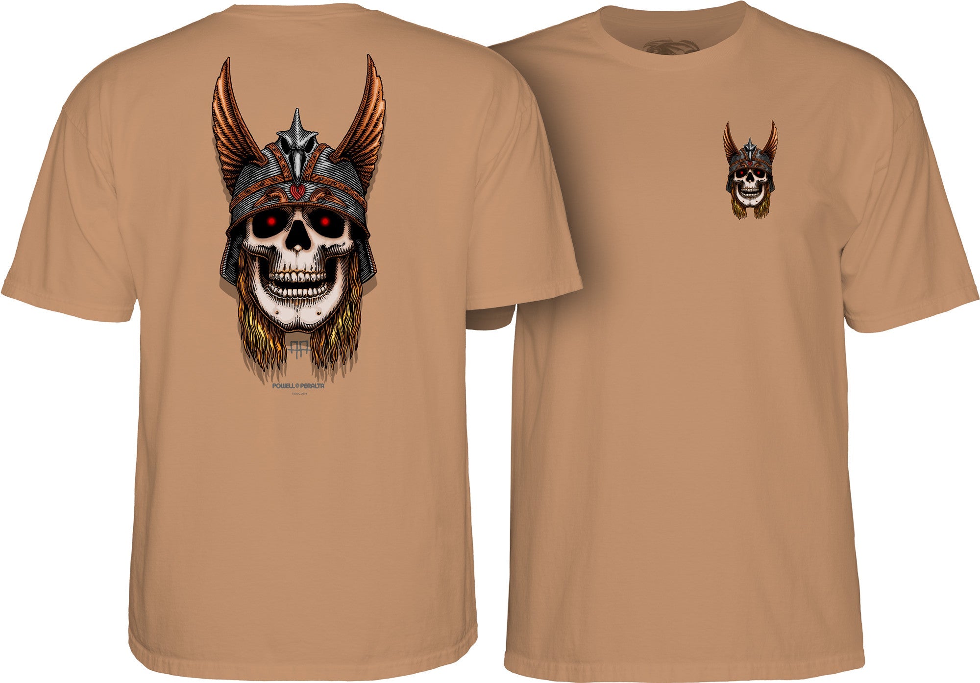 Powell Peralta Andy Anderson Skull T-shirt - Gold
