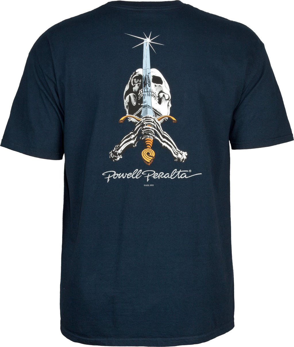 Powell Peralta Skull & Sword T-shirt - Navy