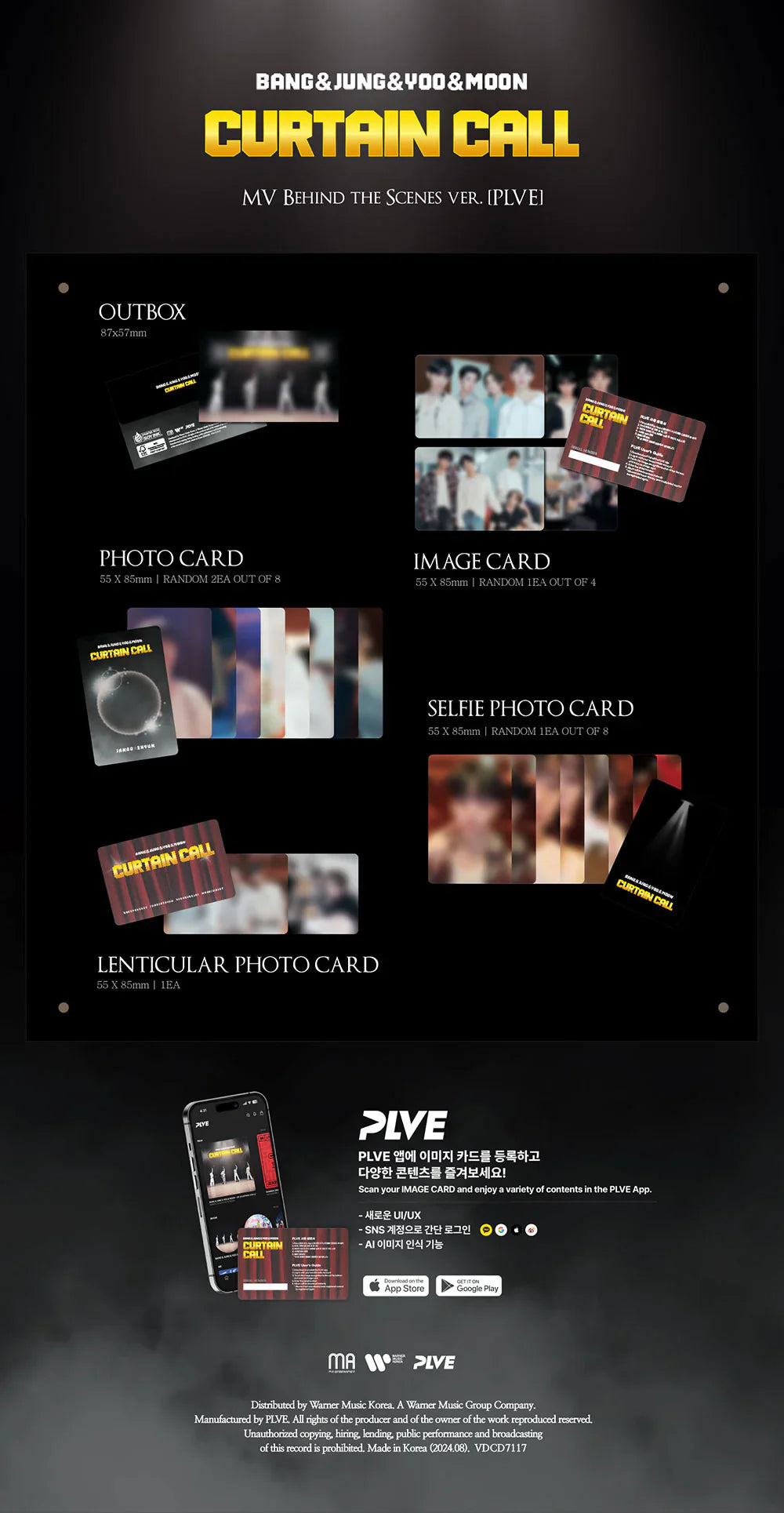 BANG&JUNG&YOO&MOON - Curtain Call The Ep Album (Plve Ver)