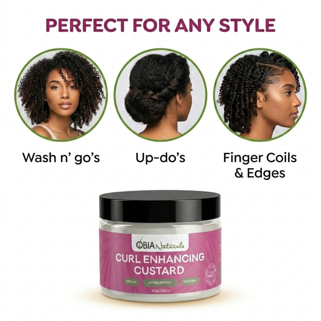 Curl Enhancing Custard — Curl Defining Gel for Curly Hair
