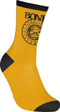 Bones Wheels Pushing Up Daisies Socks - Gold