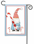Candy Cane Gnome Christmas Garden Flag