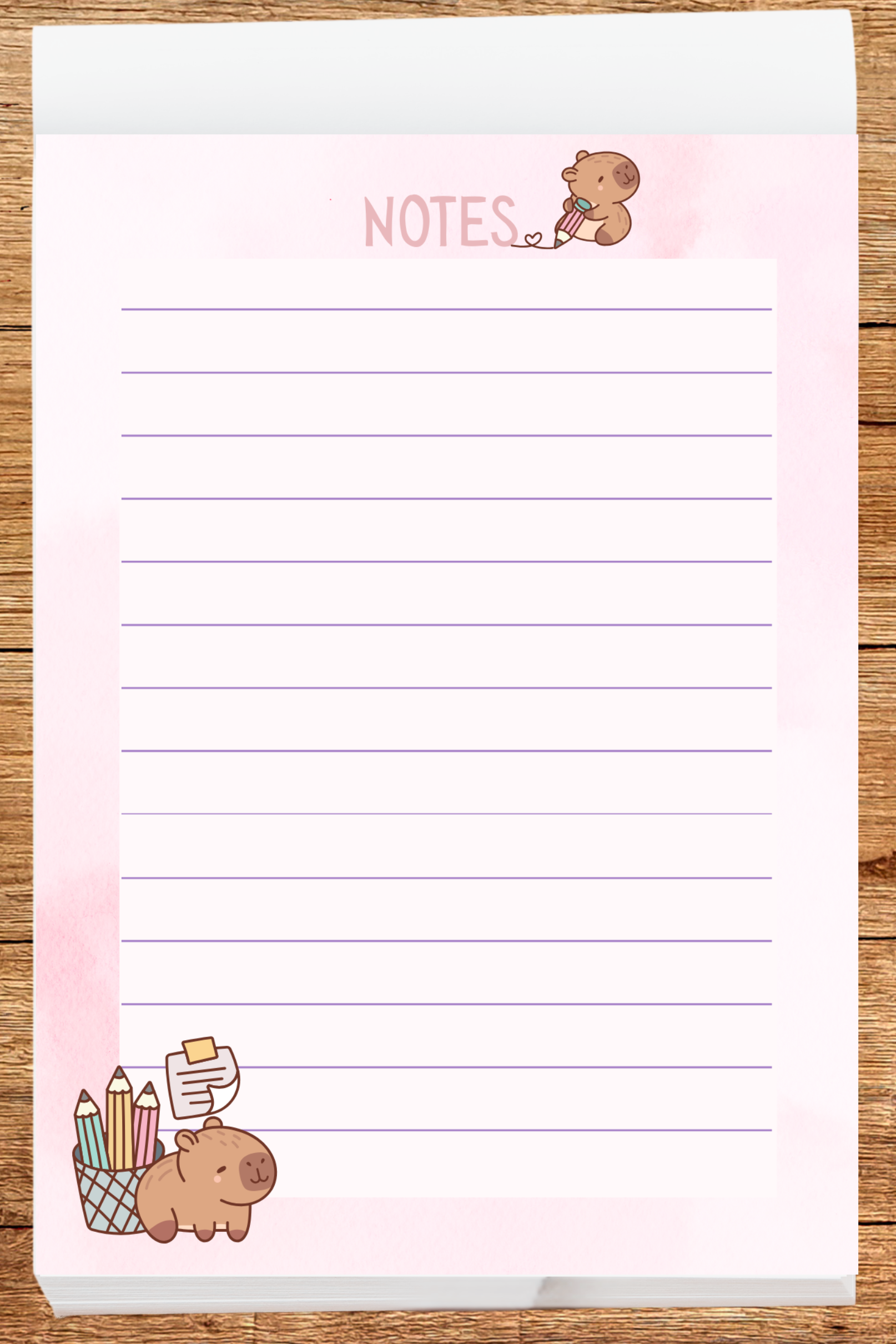 Notepad: Animal themed 4x5