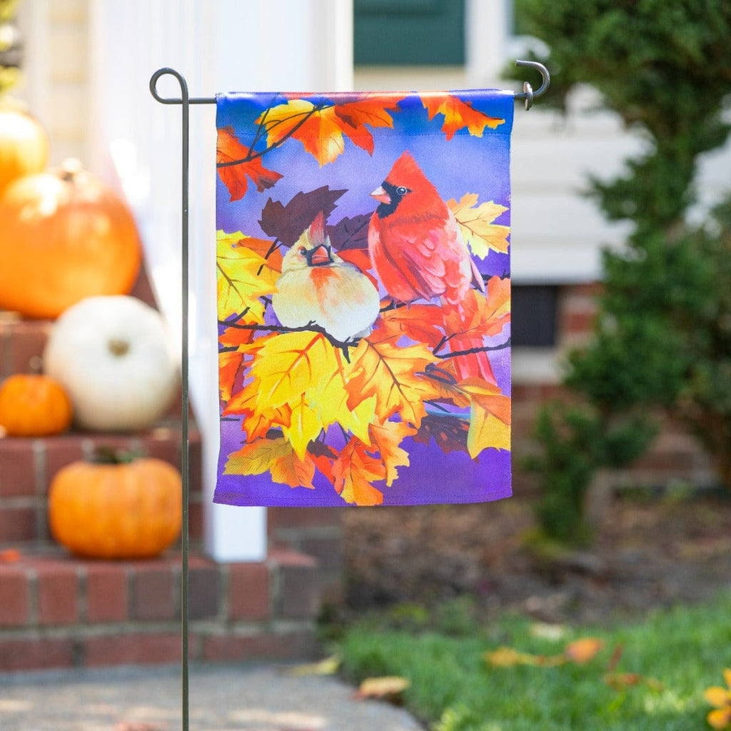 Cardinal Friends Fall Garden Flag 2 Sided