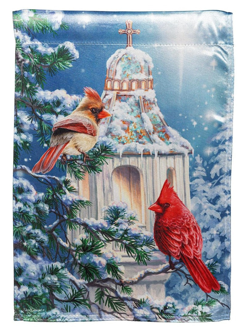Cardinal Lamp Post 2 Sided Garden Flag