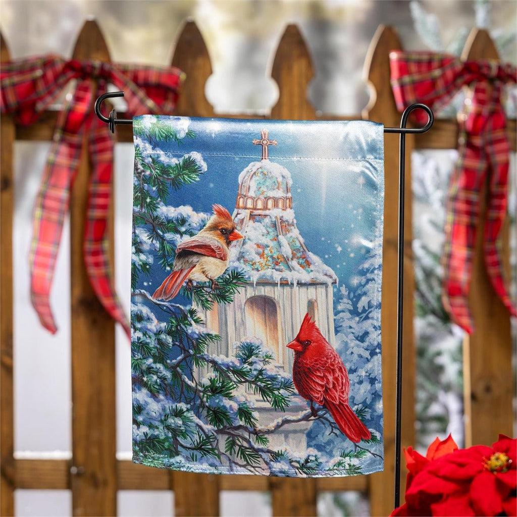 Cardinal Lamp Post 2 Sided Garden Flag