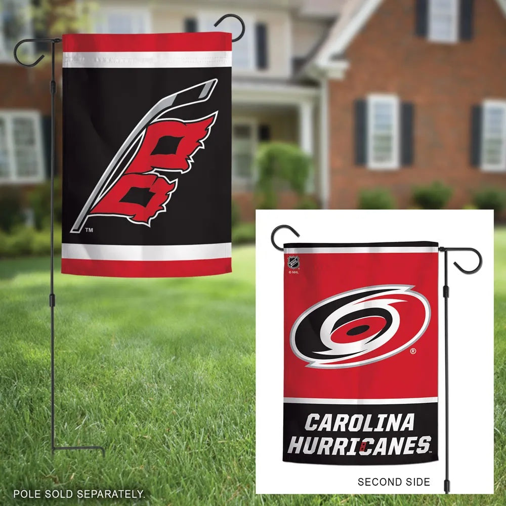 Carolina Hurricanes Garden Flag 2 Sided Logo