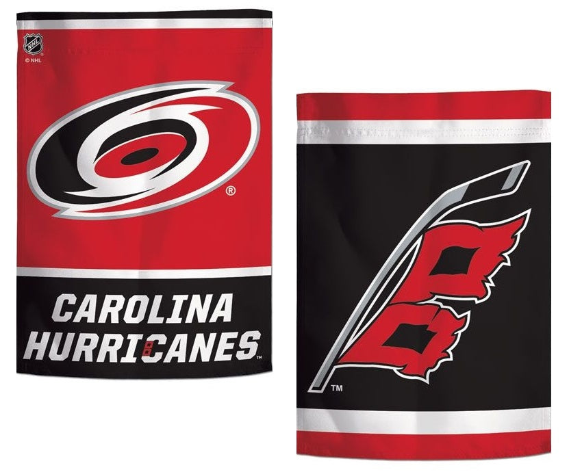 Carolina Hurricanes Garden Flag 2 Sided Logo
