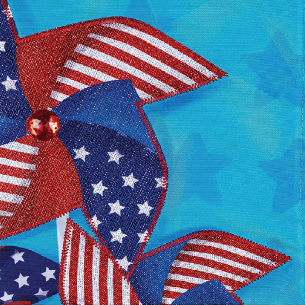 Celebrate Pinwheel 2 Sided Garden Flag