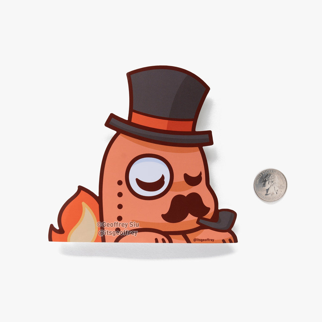 Charmingder Vinyl Peeker Sticker (5")