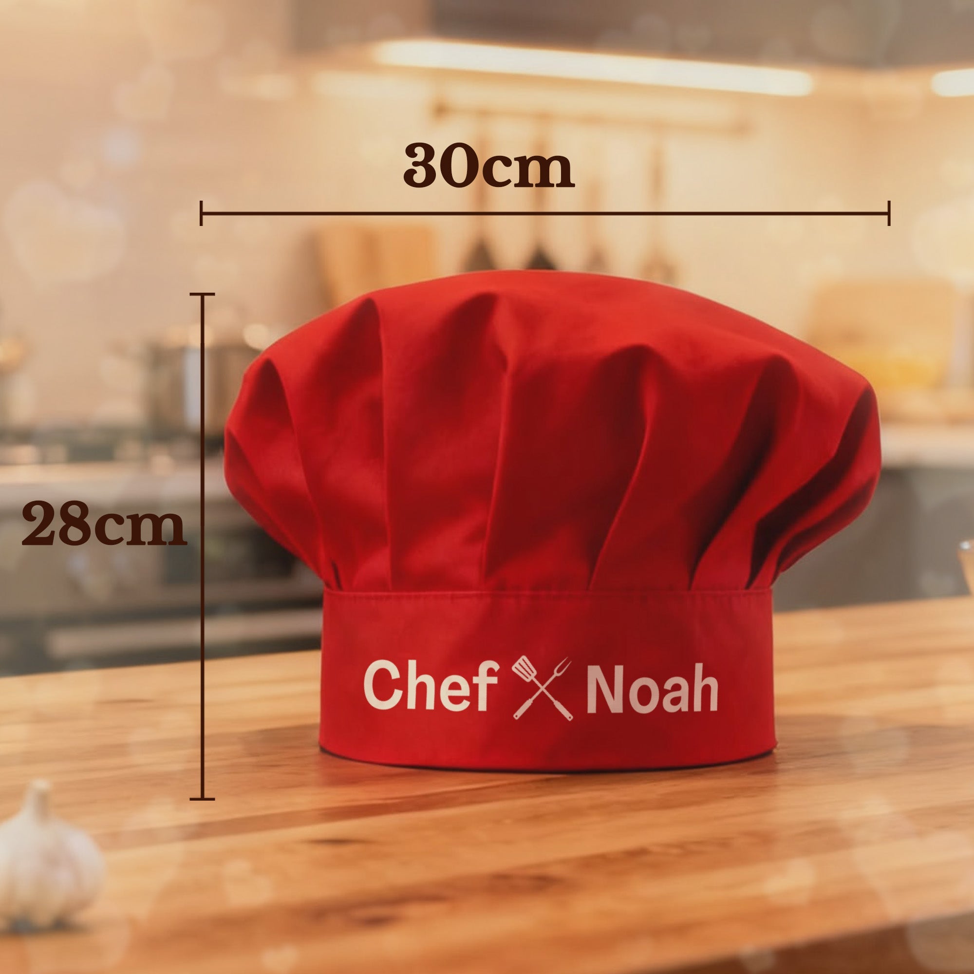 Personalized Grill Chef Hat – Custom Name