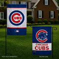 Chicago Cubs Garden Flag 2 Sided Double Logo