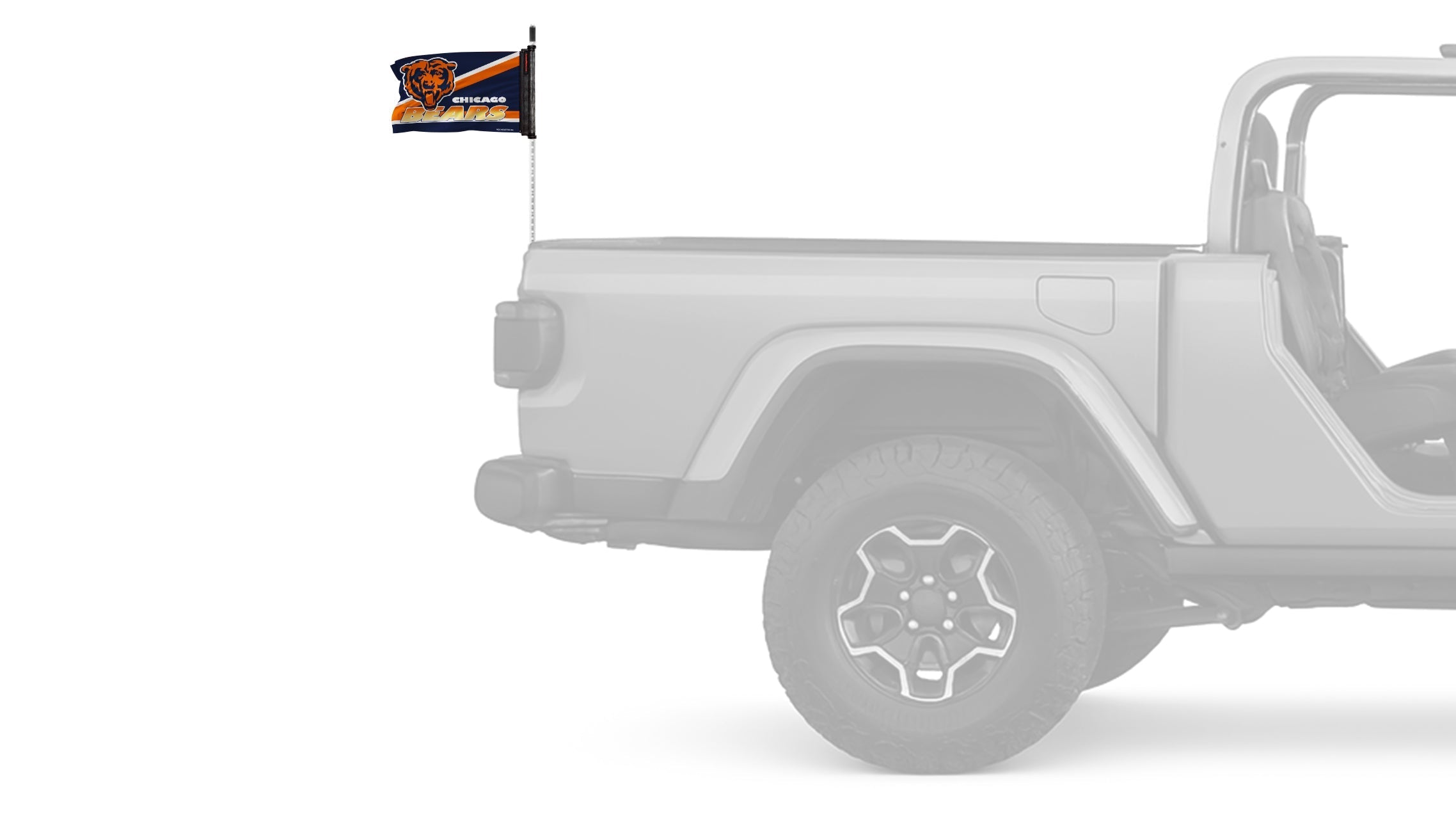 Chicago Bears 11"x17" Forever Wave Flag for Jeep Wrangler JLU 4-Door 2018-Present