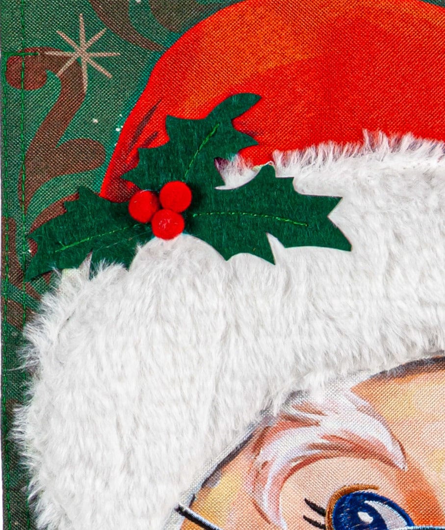 Christmas Merry Santa Garden Flag 2 Sided Decorative