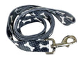 Coastal Styles Nylon Adjustable Dog Leash Black Bones 1" W x 4' Long