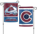 Colorado Avalanche Garden Flag 2 Sided Logo