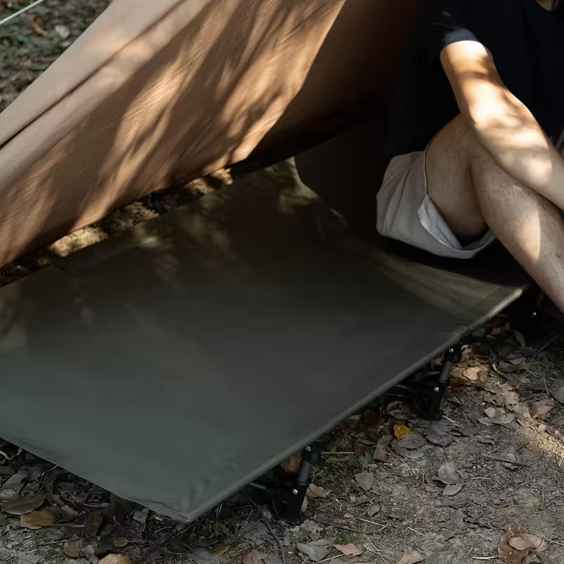 Compact Camping Cot Backpacking Ultralight Folding Lightweight Heavy Duty • Easy Setup, Durable Aluminum Alloy • Camping Cot, Hiking Gear • Portable Design, Sturdy Frame • Hiking Accessory, Hikers Gear • for Outdoor Hiking Travel Beach