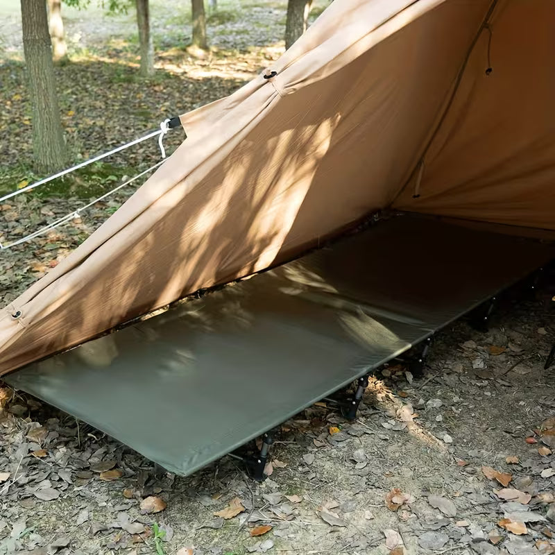 Compact Camping Cot Backpacking Ultralight Folding Lightweight Heavy Duty • Easy Setup, Durable Aluminum Alloy • Camping Cot, Hiking Gear • Portable Design, Sturdy Frame • Hiking Accessory, Hikers Gear • for Outdoor Hiking Travel Beach