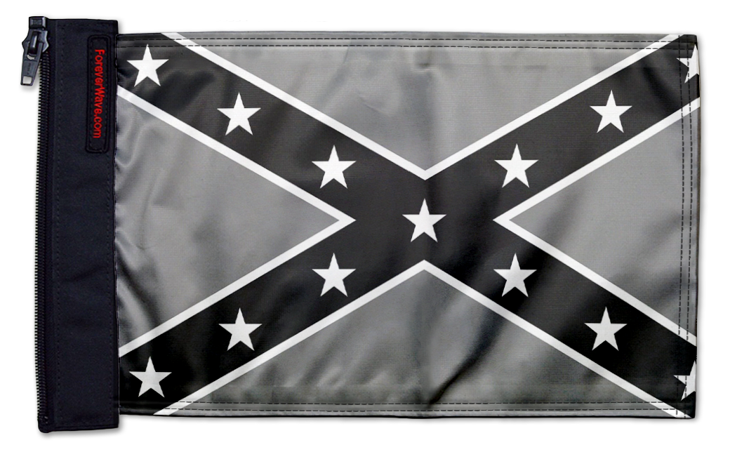 Confederate Subdued 12"x18" Forever Wave Flag for Boats
