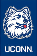 Connecticut Huskies Garden Flag 2 Sided Applique Logo