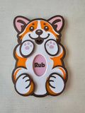 Corgi Belly Rub Fidget Toy - Interactive 3D Printed Sensory Toy