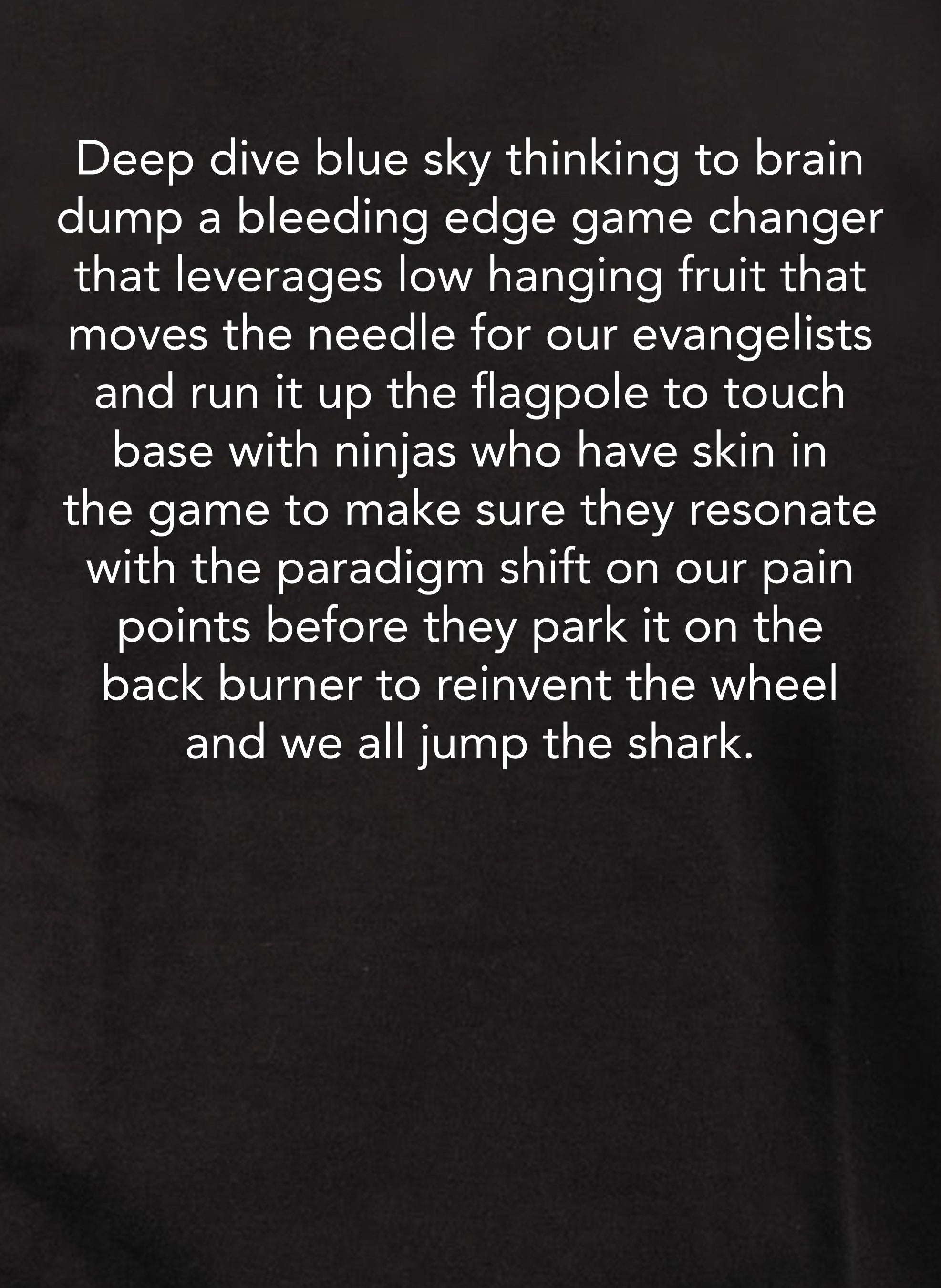Corporate Lingo T-Shirt