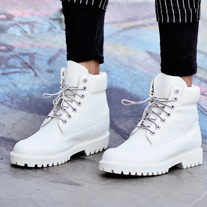 Cow Leather Outdoor Unisex Boots. Casual Boots. Breathable Military Boots.