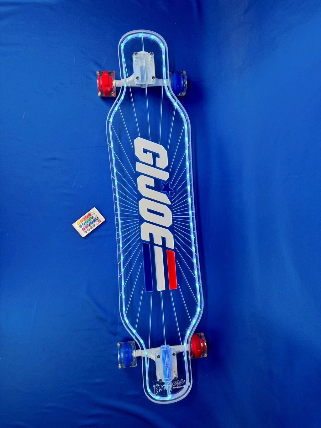 G.I. Joe x Everyone Skate x Ghost Boards Logo Longboard