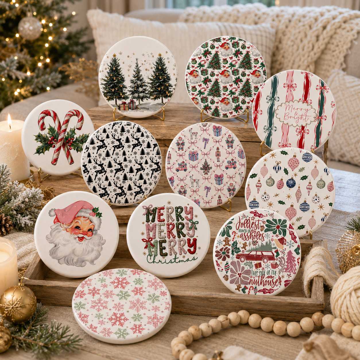 Christmas Coasters PRE-ORDER