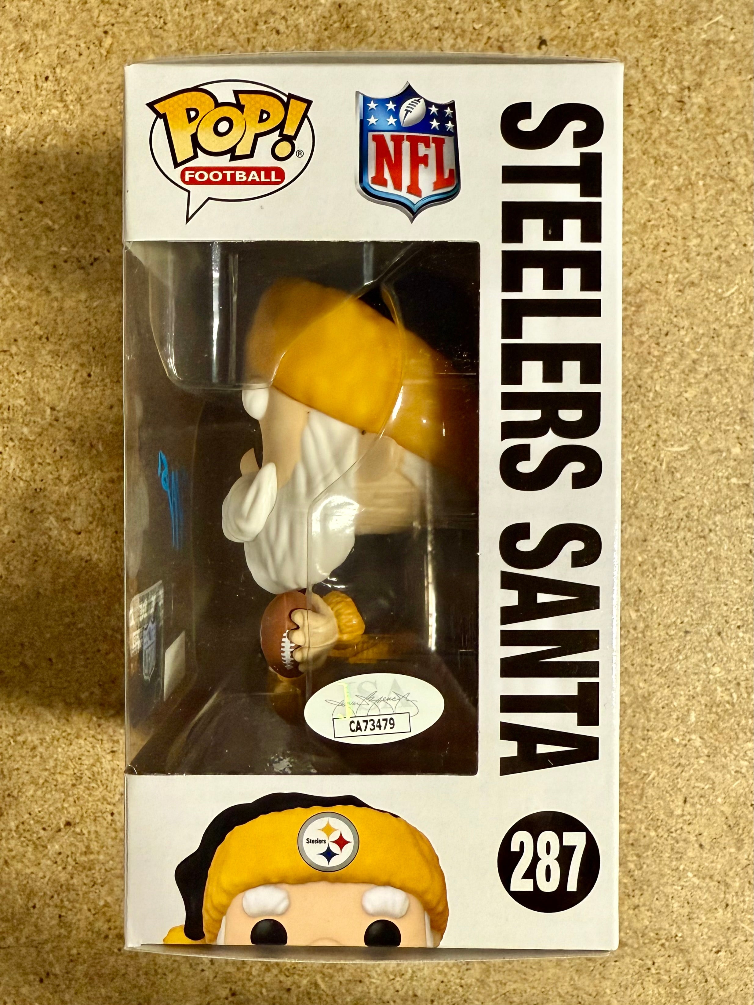 Nick Herbig Signed NFL Pittsburgh Steelers Santa Funko Pop! #287 With JSA COA