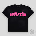 Hellstar Classic Logo T-shirt in Black / Pink