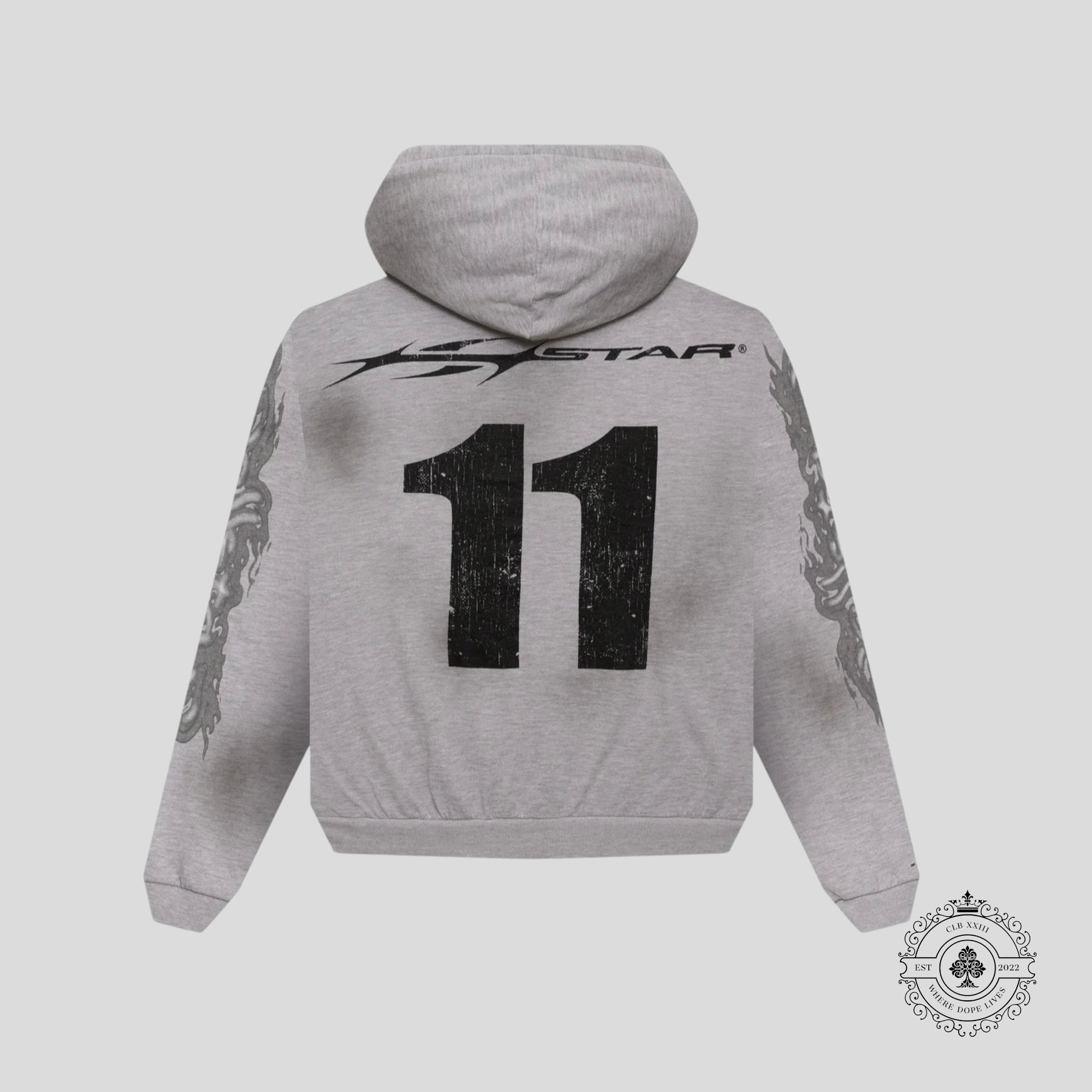 Hellstar Yoga Zip Up in Grey