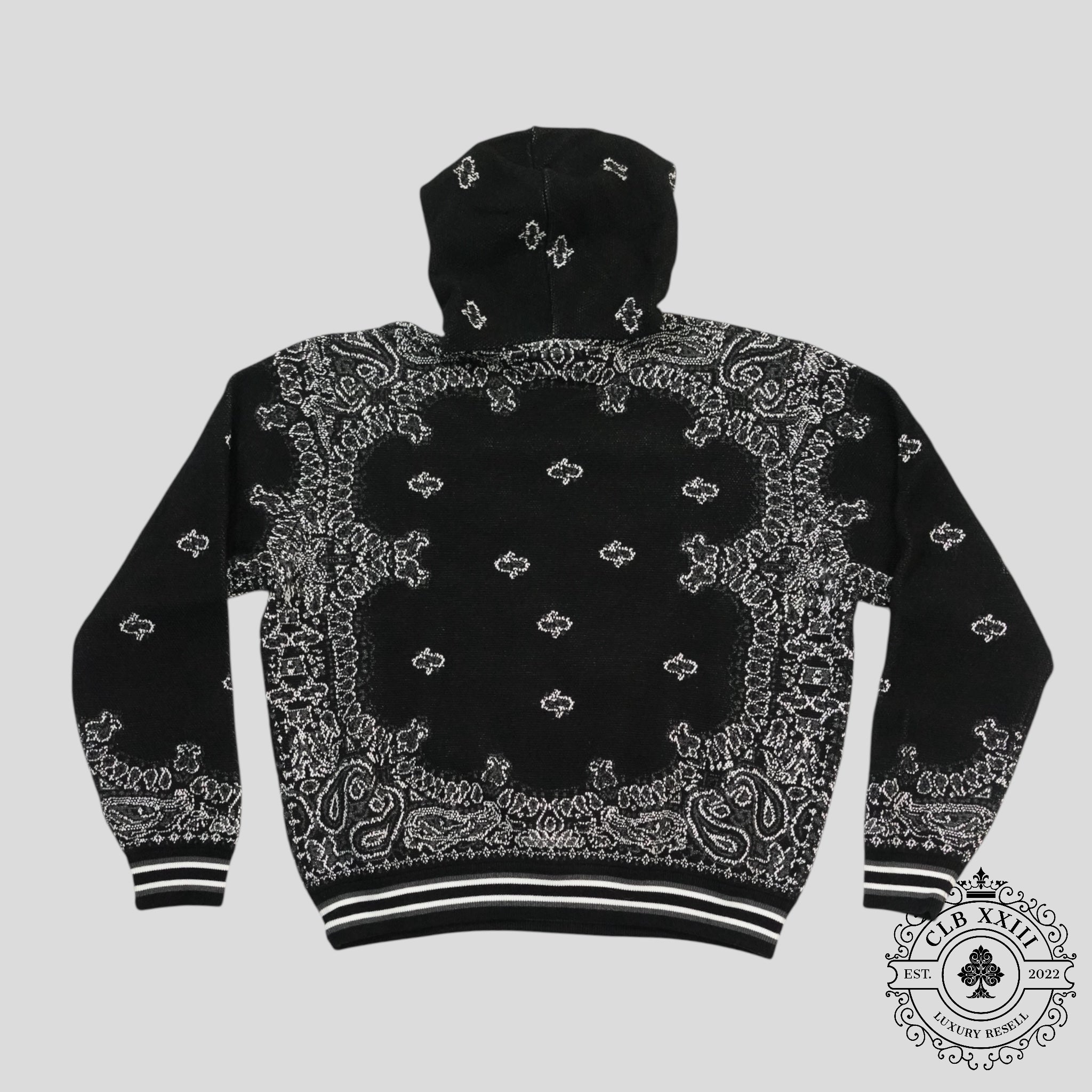 Amiri Bandana Basketball Hoodie in Black