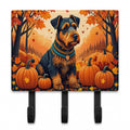 Airedale Terrier Fall Leash or Key Holder Wall Hooks, Coat Rack Wall Mount, for Hanging Keys, Towels, Aprons, Leashes