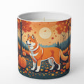 Akita Fall Decorative Soy Candle Nature Soy Wax Essential Oil Home Decor Ideal for Bedroom Kitchen Bath Office Gift, 10 oz
