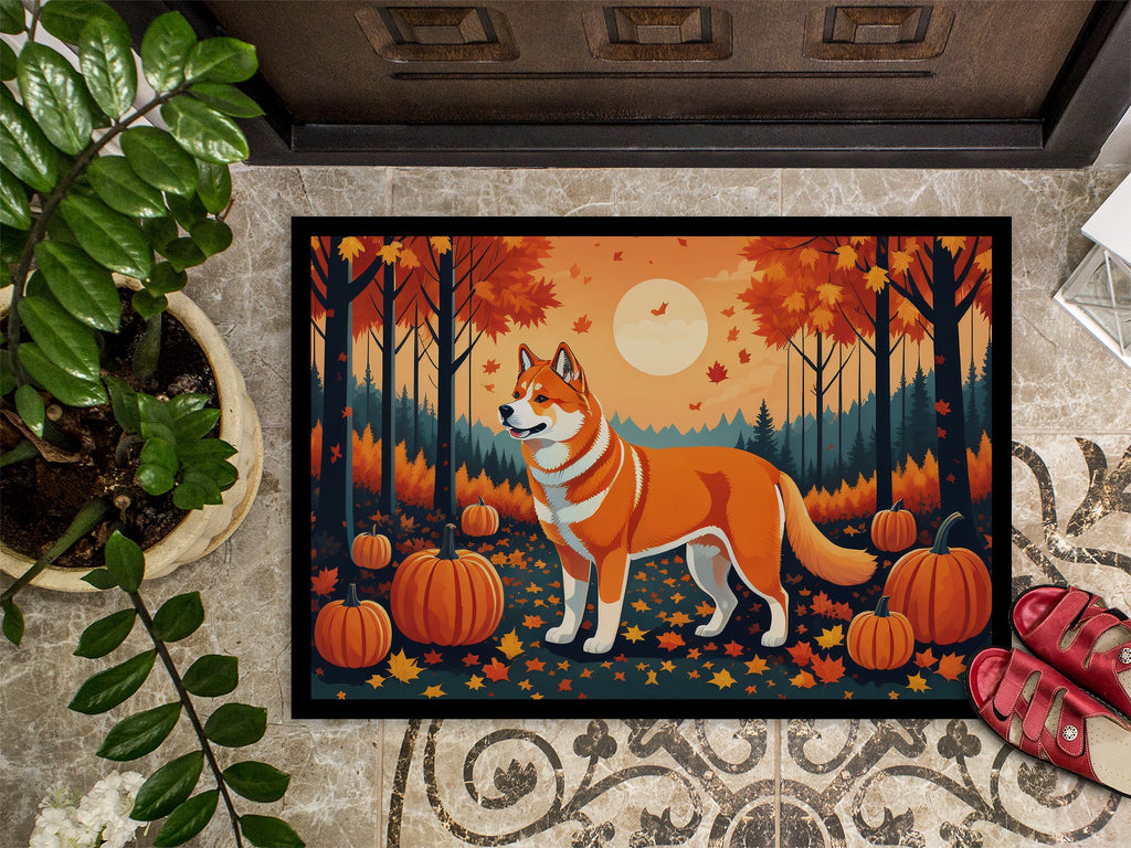 Akita Fall Doormat Indoor Outdoor 18H X 27W Front Door Mat Rugs for Entryway, Non Slip Washable