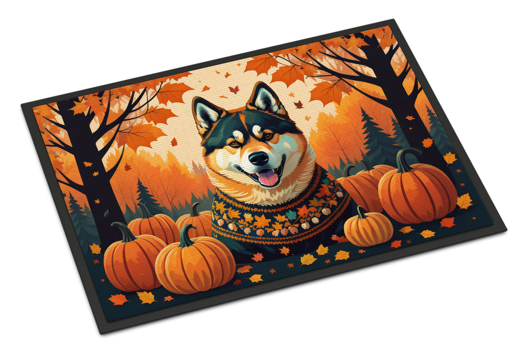 Akita Fall Doormat Indoor Outdoor 18H X 27W Front Door Mat Rugs for Entryway, Non Slip Washable