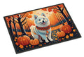 American Eskimo Fall Doormat Indoor Outdoor 24H X 36W Front Door Mat Rugs for Entryway, Non Slip Washable Low Pile,