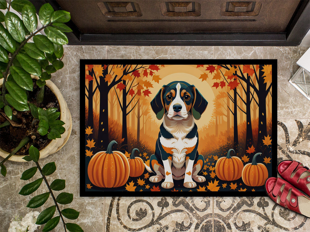 Beagle Fall Doormat Indoor Outdoor 24H X 36W Front Door Mat Rugs for Entryway, Non Slip Washable Low Pile,