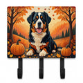 Bernese Mountain Dog Fall Leash or Key Holder Wall Hooks, Coat Rack Wall Mount, for Hanging Keys, Towels, Aprons, Leashes