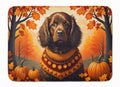 Boykin Spaniel Fall Memory Foam Kitchen Mat Machine Washable Anti-Fatigue Cushion Comfort Bath or Kitchen Rug
