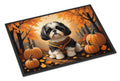 Shih Tzu Fall Doormat Indoor Outdoor 18H X 27W Front Door Mat Rugs for Entryway, Non Slip Washable