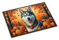 Siberian Husky Fall Doormat Indoor Outdoor 24H X 36W Front Door Mat Rugs for Entryway, Non Slip Washable Low Pile,