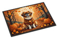 Tibetan Spaniel Fall Doormat Indoor Outdoor 18H X 27W Front Door Mat Rugs for Entryway, Non Slip Washable