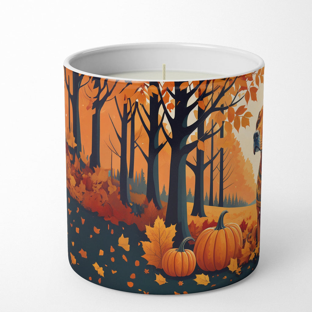 Vizsla Fall Decorative Soy Candle Nature Soy Wax Essential Oil Home Decor Ideal for Bedroom Kitchen Bath Office Gift, 10 oz
