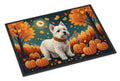 Westie Fall Doormat Indoor Outdoor 24H X 36W Front Door Mat Rugs for Entryway, Non Slip Washable Low Pile,